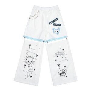 NEW ACDC RAG - Baby Punk Angel Punk Detachable Cargo Pants